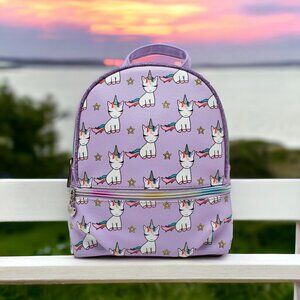 OMG Brand, Unicorn, Mini Backpack, Travel Bag, Overnight Bag, Lavender